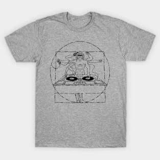 Vitruvian man DJ T-Shirt